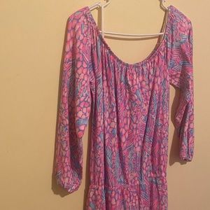 Lana Off-The-Shoulder Skort Romper